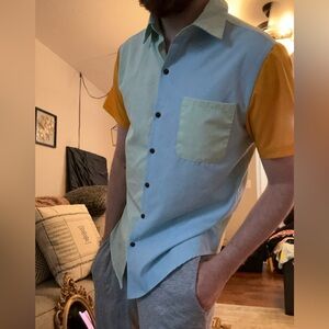 Original Use Multicolor Men's Button Down Shirt